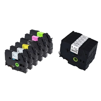

11Pcs Label Tape Compatible for Brother P-Contact Tape Tze131 Tze231 Tze631 - 6Pcs 12Mm & 5Pcs 9Mm