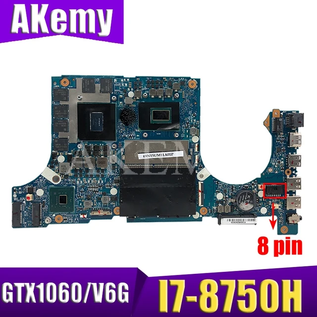 $US $565.80  Akemy FX705GM Motherboard For ASUS TUF Gaming FX705G FX705GM 17.3 inch Mainboard Motherboard w/ I7-