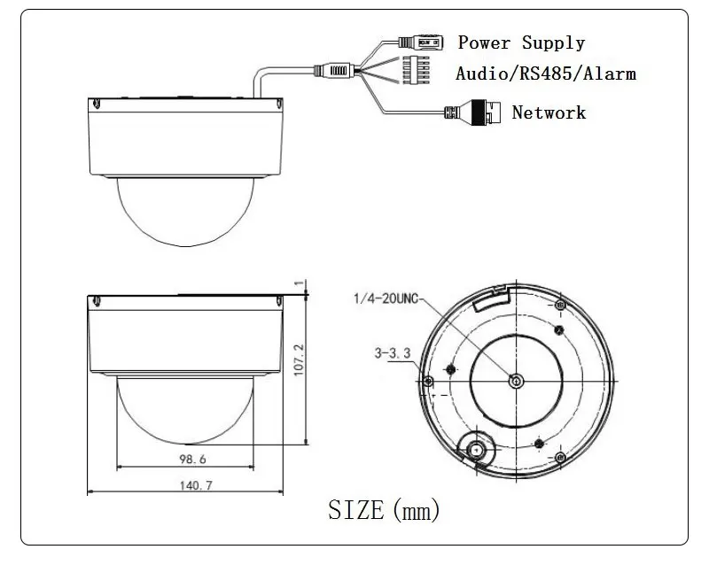 HIKVISION DS-2DE3204W-DE 2MP 1080 P Мини PTZ ip-камера 2,8 мм-12 мм, 4X зум Поддержка IP66 наружная Водонепроницаемая POE камера безопасности