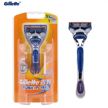 

Original Gillette fusion Razor shavers for Men Brand Straight Razors 1 holder with 1 blade Shaving Cassettes Manual Razor