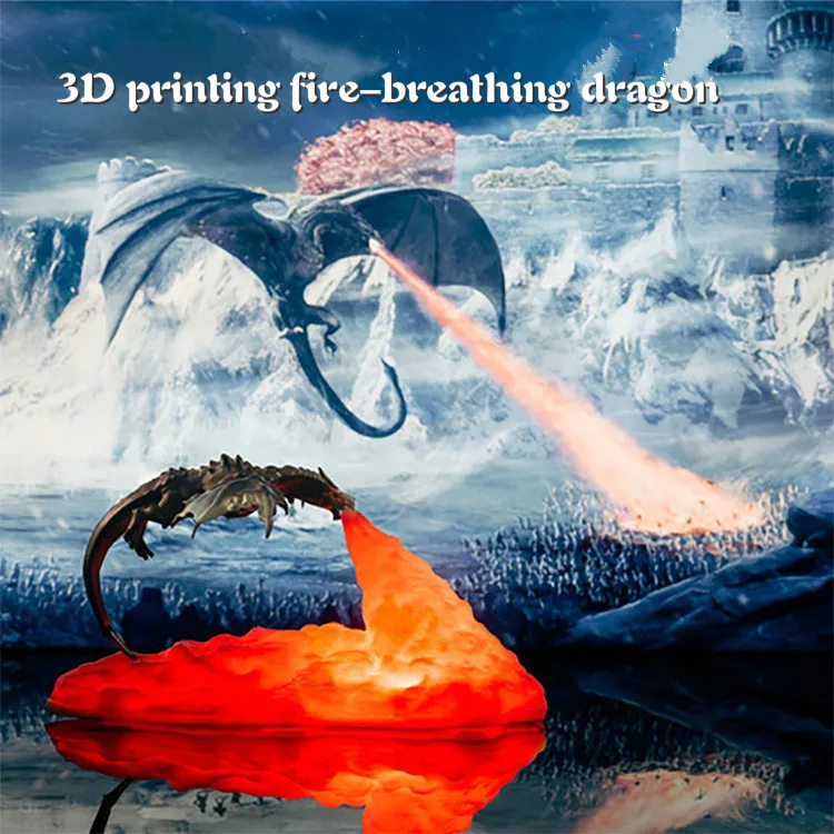 

Payne's latest Dropship 3D printed LED dragon light in 2020 as a night light to train the dragon light USB charging light