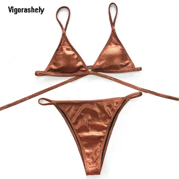 

Vigoshely Sexy Bandage Swimwear Women Micro Bikini 2019 Thong Swimsuit Female String Bikini Sets Biquini Bathing Suit Swim Wear
