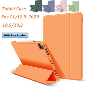 

Silicone Tablet Case for Ipad 12 9 11 2020 Ipad 10 2 10 5 Magnetic Smart Cover Folio Case for Ipad Pro 12.9 with Pencil Holder