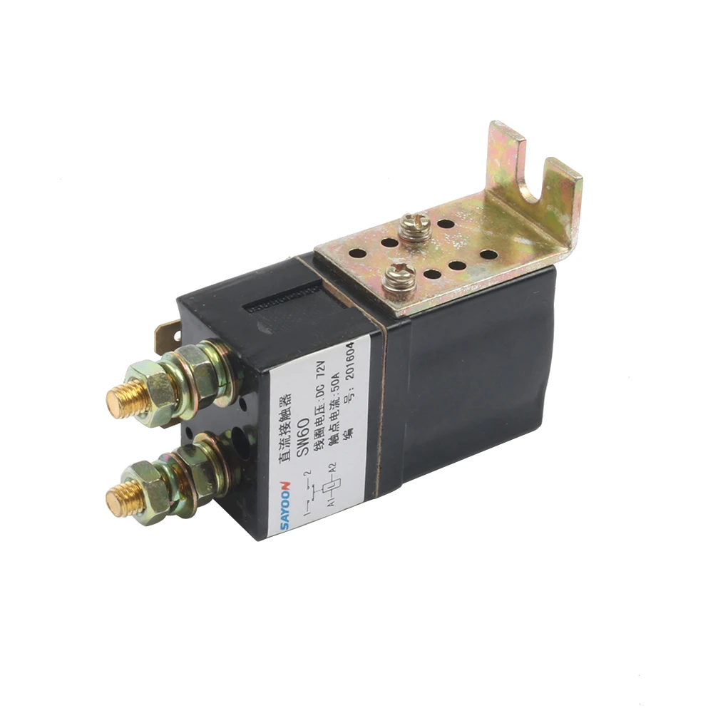 SW60 1NO(нормально открытый) 12V 24V 36V 48V 60V 72V 50A DC контактор ZJW50A для мотора вилочного погрузчика электромобиль захват автомобильный автомобиль лебедка