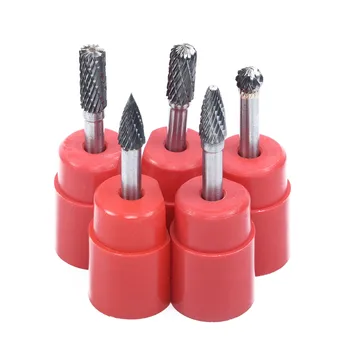 

Professional Rotary Cutter Files Kit Tungsten Carbide Burr 1/4" 6mm Engraving CED HRA85 Pro 5Pcs/Set