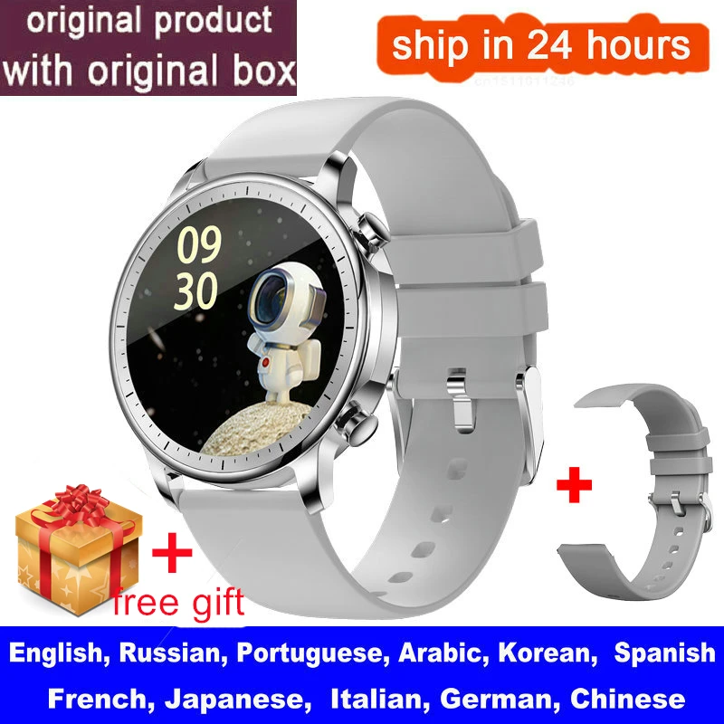 New V23 Smart Watch Women Men Full Screen Touch IP67 Waterproof Heart Rate Blood Monitor for iOS Android Sport Smartwatch 