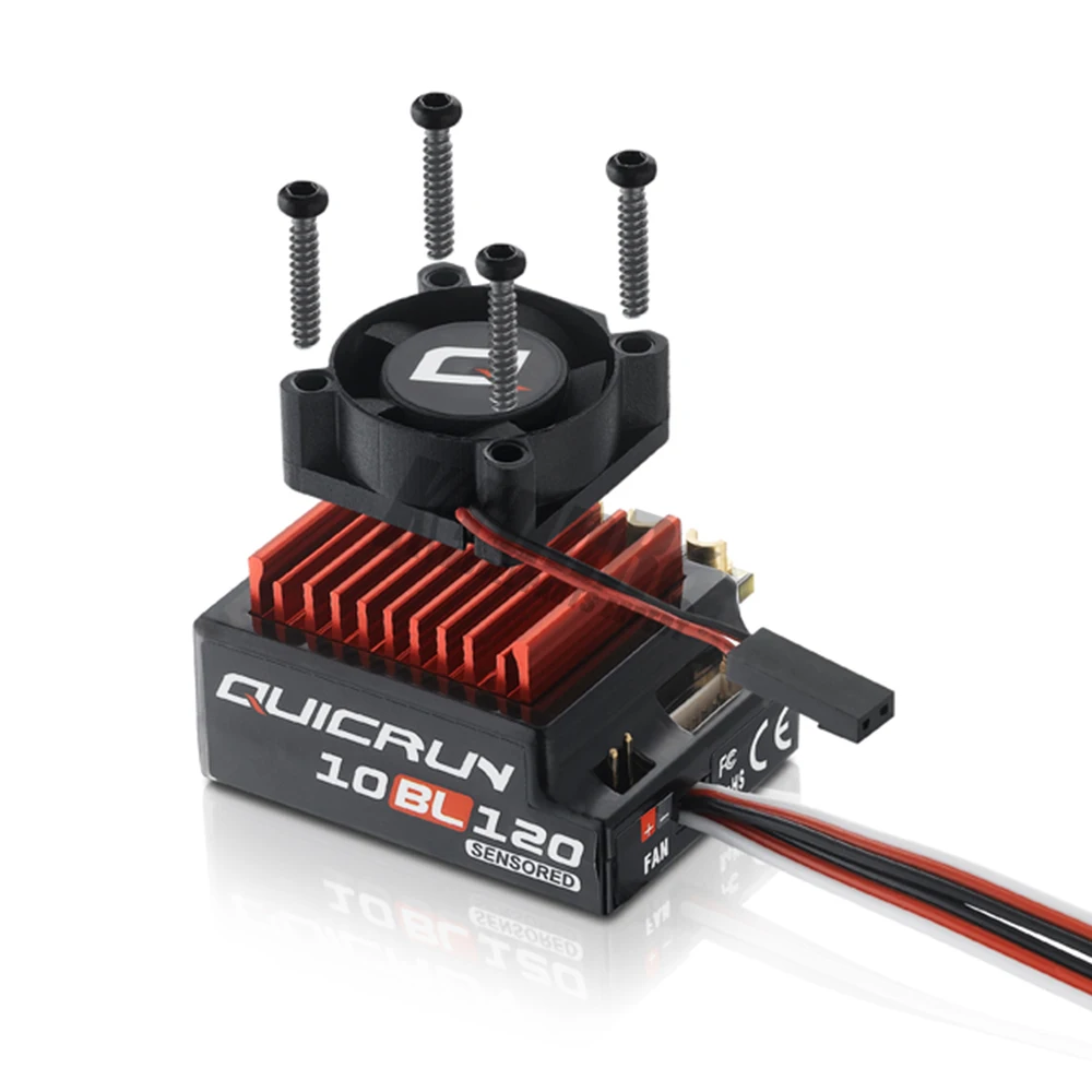 Hobbywing QUICRUN 10BL120 сенсорный 120A бесщеточный ESC Регулятор скорости для 1/10 1/12 RC мини-автомобиль