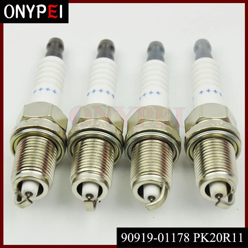 Набор из 4 иридиевых свечей зажигания 90919-01178 PK20R11 для Toyota Lexus Subaru Ford 9091901178 90919 01178 |