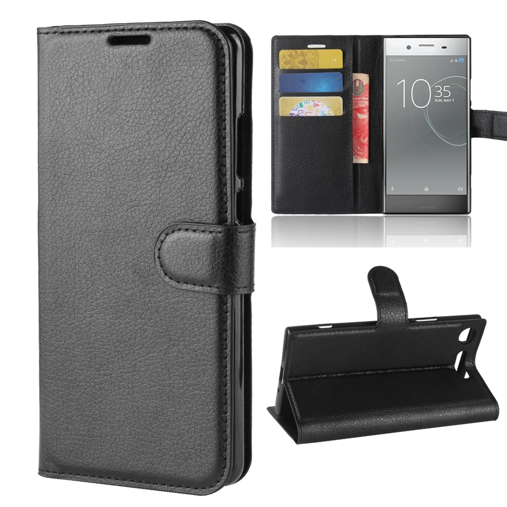 

Wallet Cover Card Holder Phone Cases for Sony Xperia XZ1 Protective Shell Leather Case for Sony Xperia XZ1 Compact