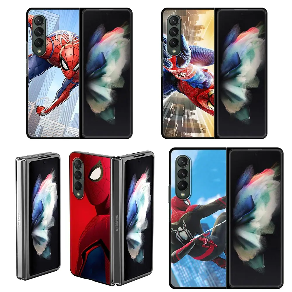 Marvel Spider Man Superhero Hard Phone Case for Samsung Galaxy Z Fold3 Full Protection Fold 3 Shell Protective Cover | Мобильные