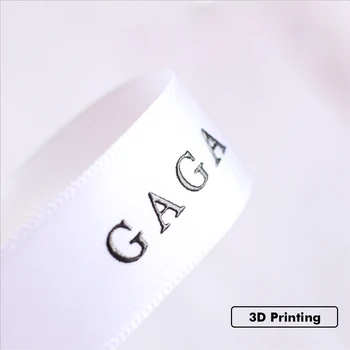 

90M/Roll Gold Supplier In China Custom Gift Packing Satin Gold Foil Printed Ribbon with Letter Logo