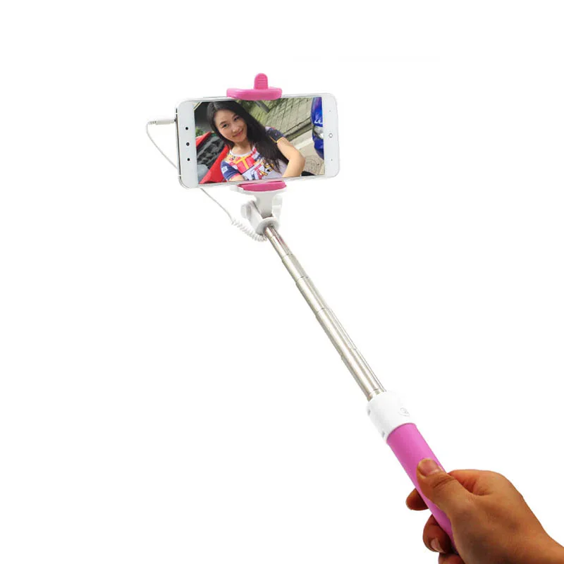 Универсальные Моноподы для селфи Candy Mini, проводные выдвижные Пало-селфи для Apple iPhone 7 Plus HUAWEI mate 9 Hi 888
