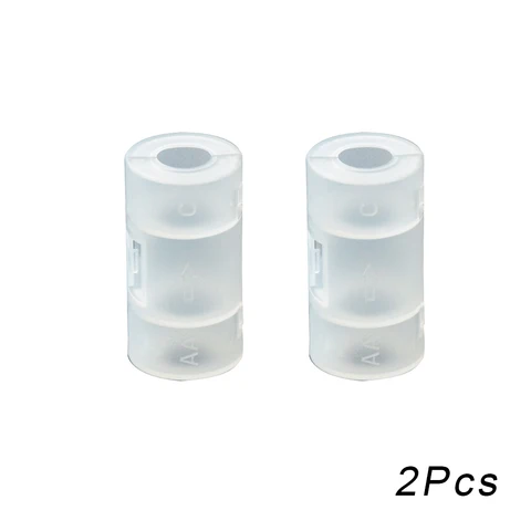 AA to C Battery Adaptor Holder Case Converter Switcher LR06 AA to C LR14 Size Transparent Battery Storage Box 5*2.6cm