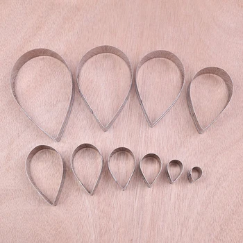 

Kitchen 10pcs/set Rose Petal Cake Cookie Cutter Mold Pastry Baking Mould Fondant Biscuit Cutter Fondant Molds Stainless Steel