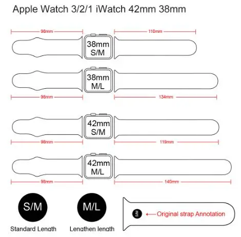 Band For Apple Watch Series 5 4 3 2 1 38/40MM Soft Silicone Breathable Replacement Strap Sport Loop for iwatch series 4 42/44MM