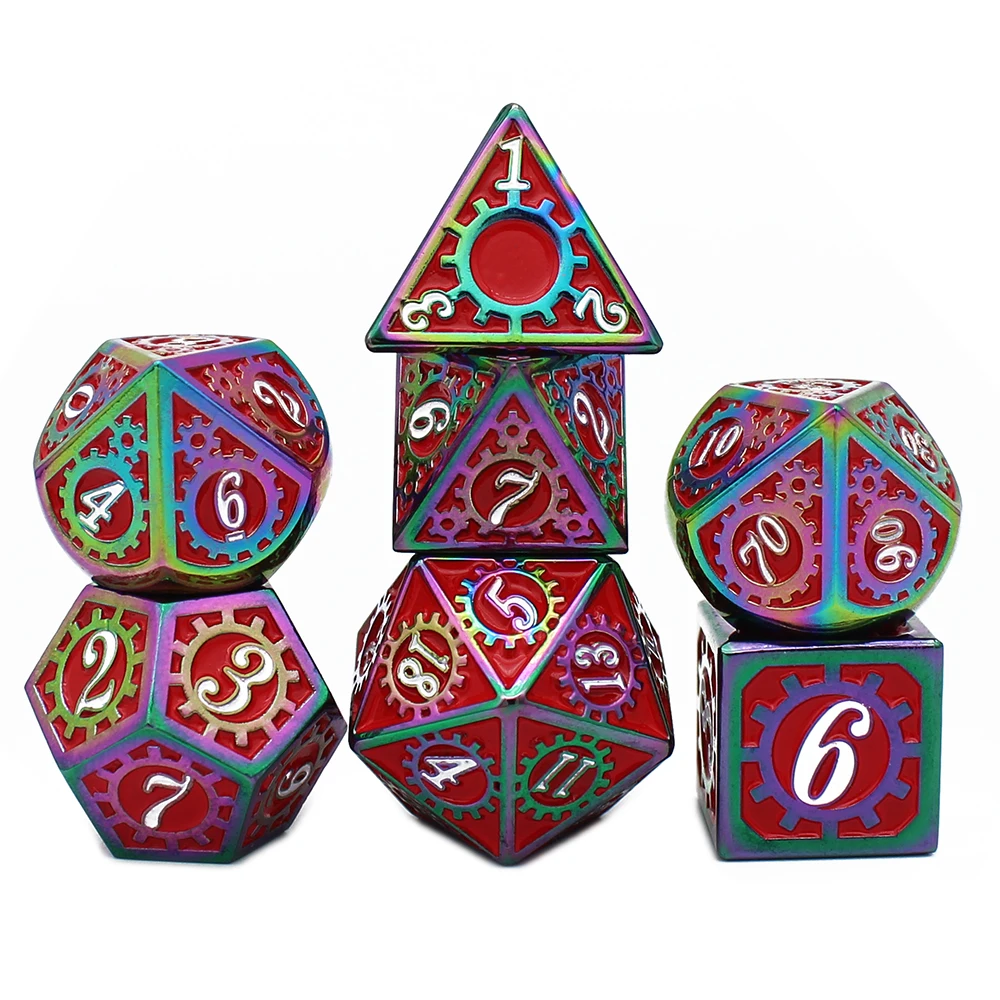 2020 новые DnD металлические игральные кости RPG MTG для настольных RPGs игр D20 D12 D10 D8 D6 D4