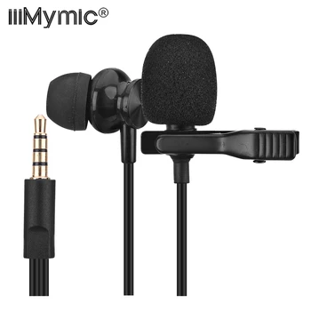 

iiiMymic Lavalier Lapel Microphone with Earphone Clip-on for Android Smartphone Mobile Phone PC Laptop YouTube Vlogging Video