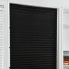 Black pleated blinds