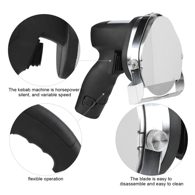 Sült Hús Szeletelő Kereskedelmi Elektromos Kebab Kés Shawarma Cutter Kézi Bbq Beaf Cutting Gép Gyro Eu Us Dugó - Image 2