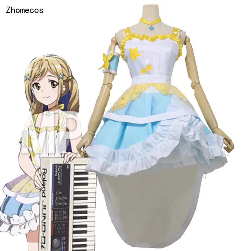 Zhomecos Amine BanG Dream 2nd SingleCD Star Beat Ichigaya Arisa Cosplay Costume Full Set Woman Girl Party |