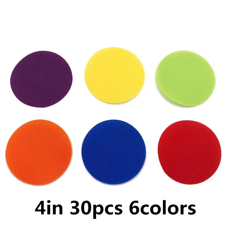 Отметьте его сидячие ковровые пятна, чтобы обучить набор из 30 ковровых кругов маркерные точки для дошкольного детского сада и начальной школы - Цвет: C