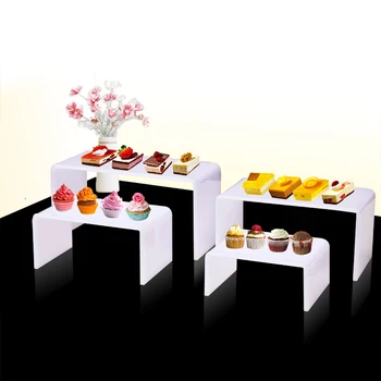 

Cold food display for Wedding arrangement shaped party dessert table Buffet wedding decoration