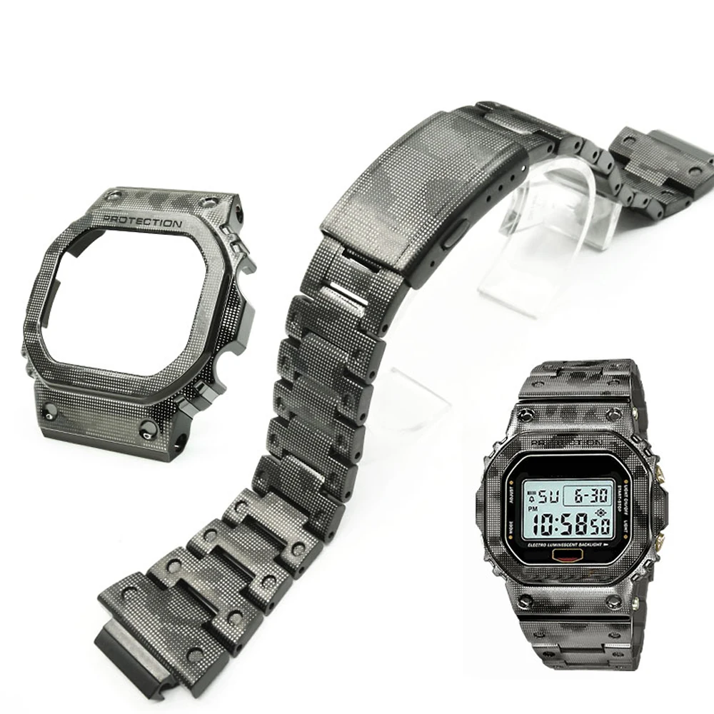 Набор для DW 5600 ремешок часов DW5600 камуфляжный титановый сплав серии GW5000 DW5035