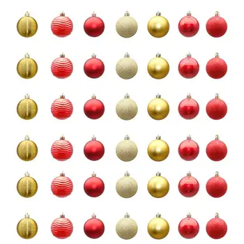 

42Pcs Xmas Balls Shatterproof Lovely Hanging Small Christmas Tree Ball Christmas Tree Decoration Tree Ornament