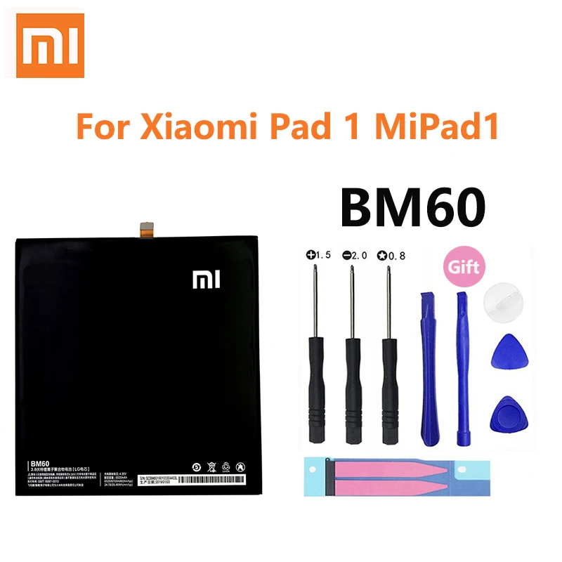Xiao Mi оригинальный BM60 планшетный Аккумулятор для Xiaomi Pad 1 Mipad1 Mipad A0101 аккумулятор 6520