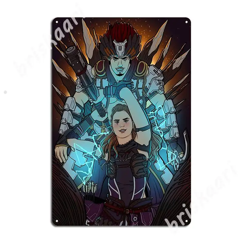 

The Legend We Carved Metal Signs Wall Decor Bar Cave Custom Club Tin sign Posters