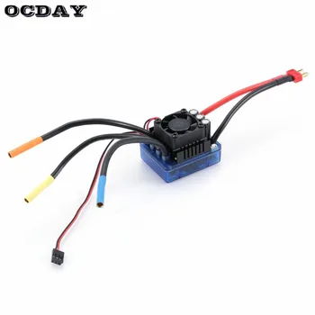 

3670 2650KV/1900KV 4 poles Sensorless Brushless Motor with 120A Electronic Speed Controller Combo Set for 1/8 RC Car Truck ht