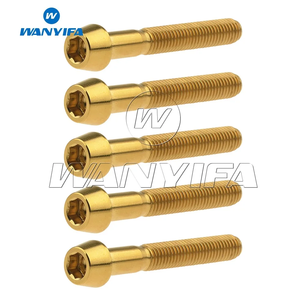 Wanyifa 5 pçs titanium ti parafuso m5x30