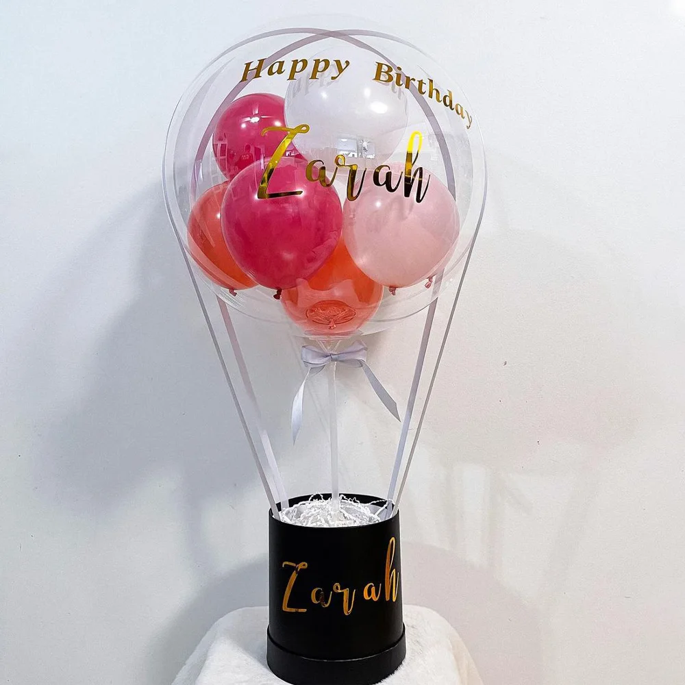 Globo personalizado  Birthday balloons, Valentines candy bouquet, Gift  decorations