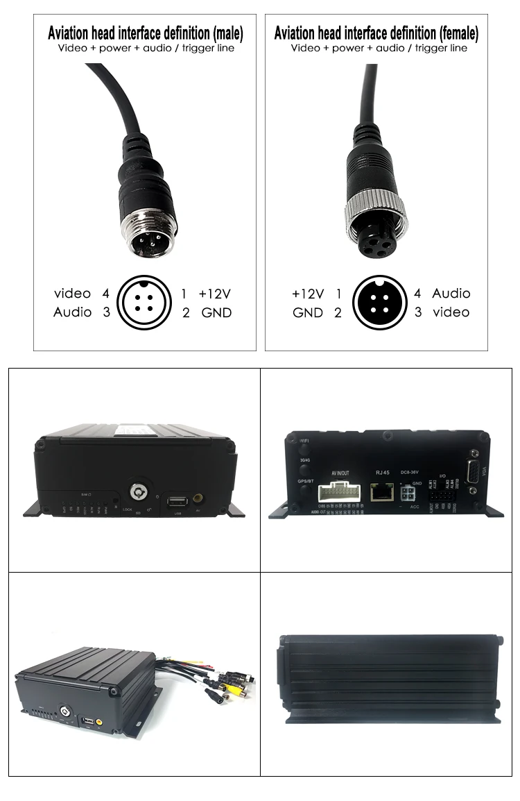 HYFMDVR 4 канала AHD DVR 4CH HDD Автомобильный видеорегистратор MDVR 720P видео рекордер для грузовика Ван Школьный Автобус dvr
