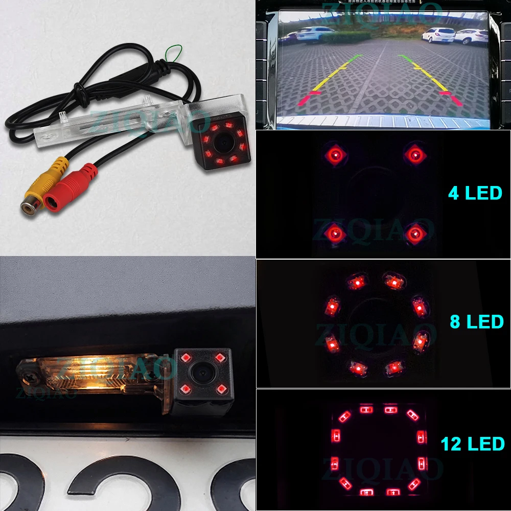 ZIQIAO for Volkswagen T5 Transporter Passat Touran IR Night Vision Rear View Camera Car Parking Monitor Wireless Camera HS103C