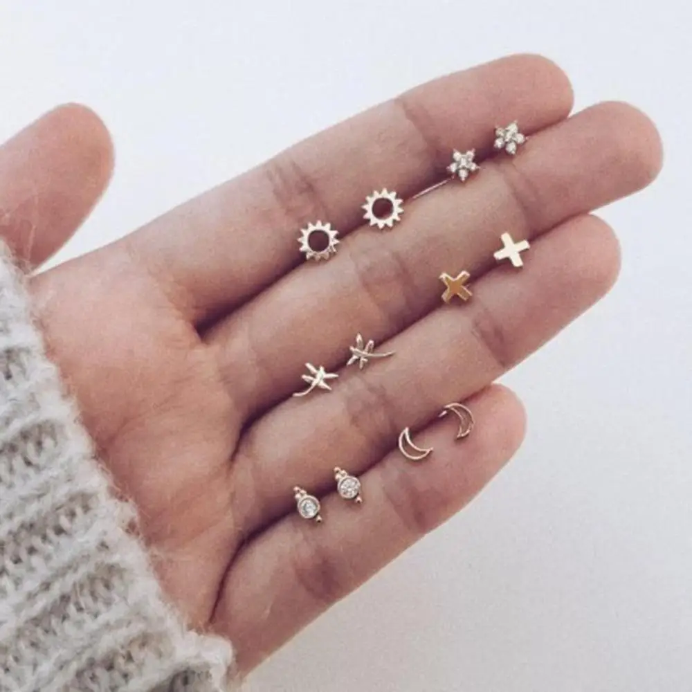 Artilady, Комплект сережек для женщин и девочек, кристалл, геометрический крест, серьги, шпильки, вечерние ювелирные изделия, подарок,, Прямая поставка