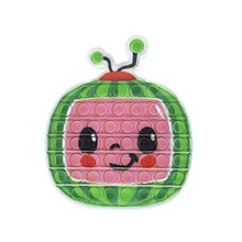 

Pop It Fidget Toy Cocomelon Watermelon Push Bubble Squishy Simple Dimple Decompression Anti Stress Squeeze Toys for Kids Gift