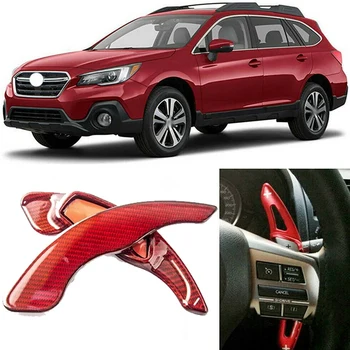 

Car Accessories Red Carbon Fiber Paddle Shifter Extensions for Subaru Outback BRZ WRX Impreza