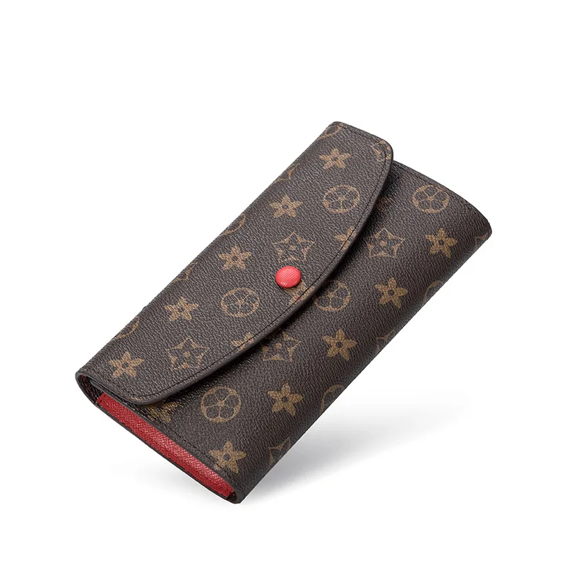 

Fashion Printed WOMEN'S Handbag 2019 Autumn New Style Retro Versatile Purse Long Card Bit More Leather Wallet