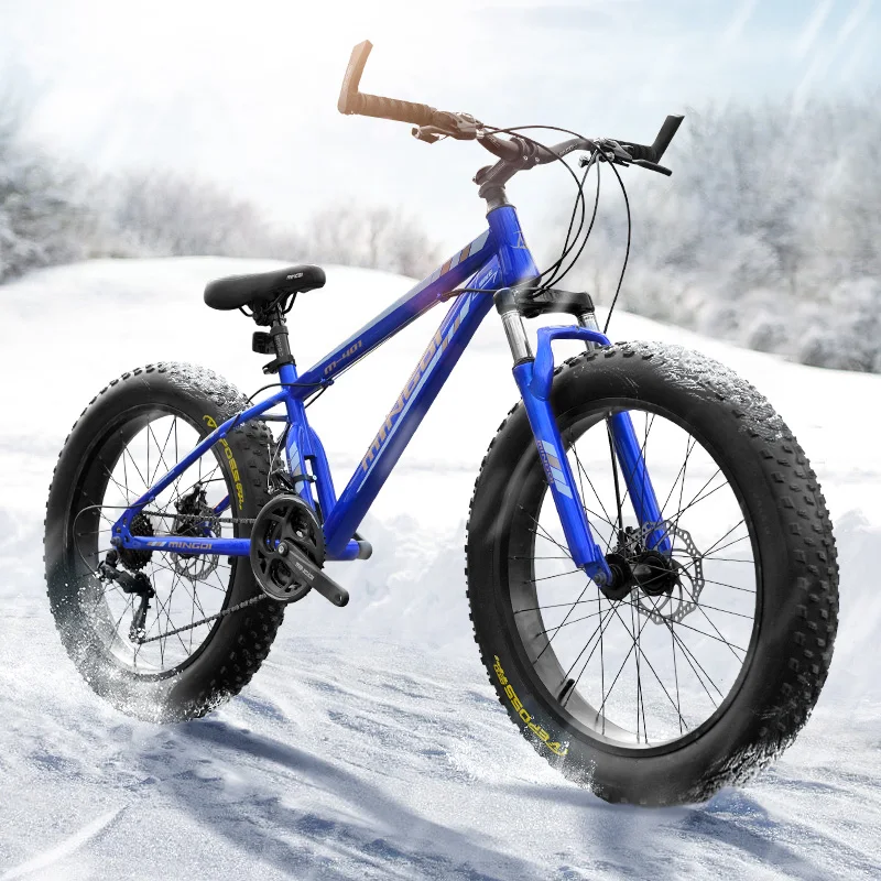 High quality 24'x 4.0 bike 21 speed fat mountain bike variable speed bike under various traffic conditions