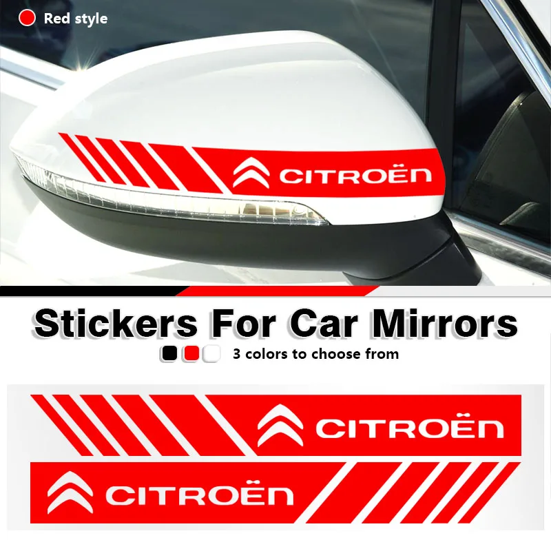 Автомобильная наклейка 2 шт. модная боковое зеркало заднего вида для Citroen C ELYSEE C2 | Наклейки на автомобиль -1005003532972076