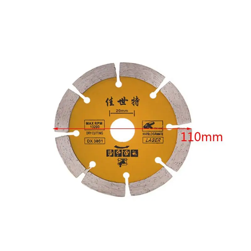 110mm Diamond Saw Blade Angle Grinder Marble Stone Cutting Disc Ceramic Concrete NEW