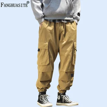 

Men's Casual Pants Autumn Solid color High quality Cotton men Trousers Big-pocket Fashion Loose Comfortable Cargo Pants A985