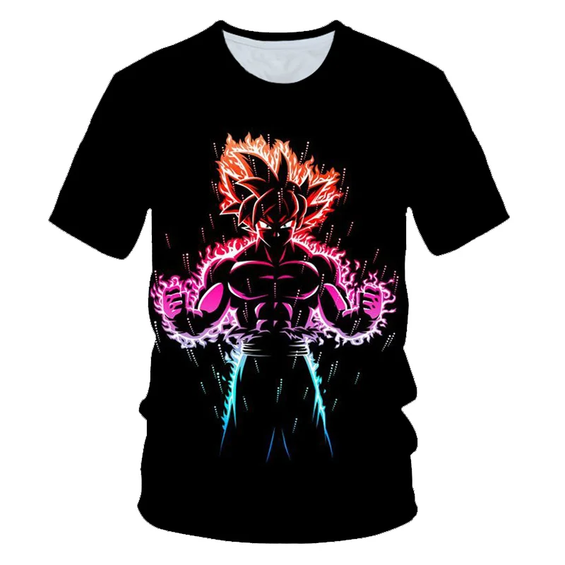 

Dragon Ball T Shirt Men Summer Dragon Ball Z super son goku Cosplay 3D print anime T-Shirts vegeta DragonBall Tshirt Homme