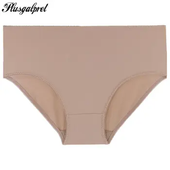

Plusgalpret Everyday Panties Women Underwear Large Size Brief High Waist Panties Seamless Briefs Women Plus Size Lingerie Panty
