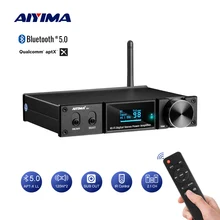Aiyima 2.1 aptx bluetooth 5.0 amplificador de potência amplificador de som digital 120wx2 amplificador subwoofer usb dac amp