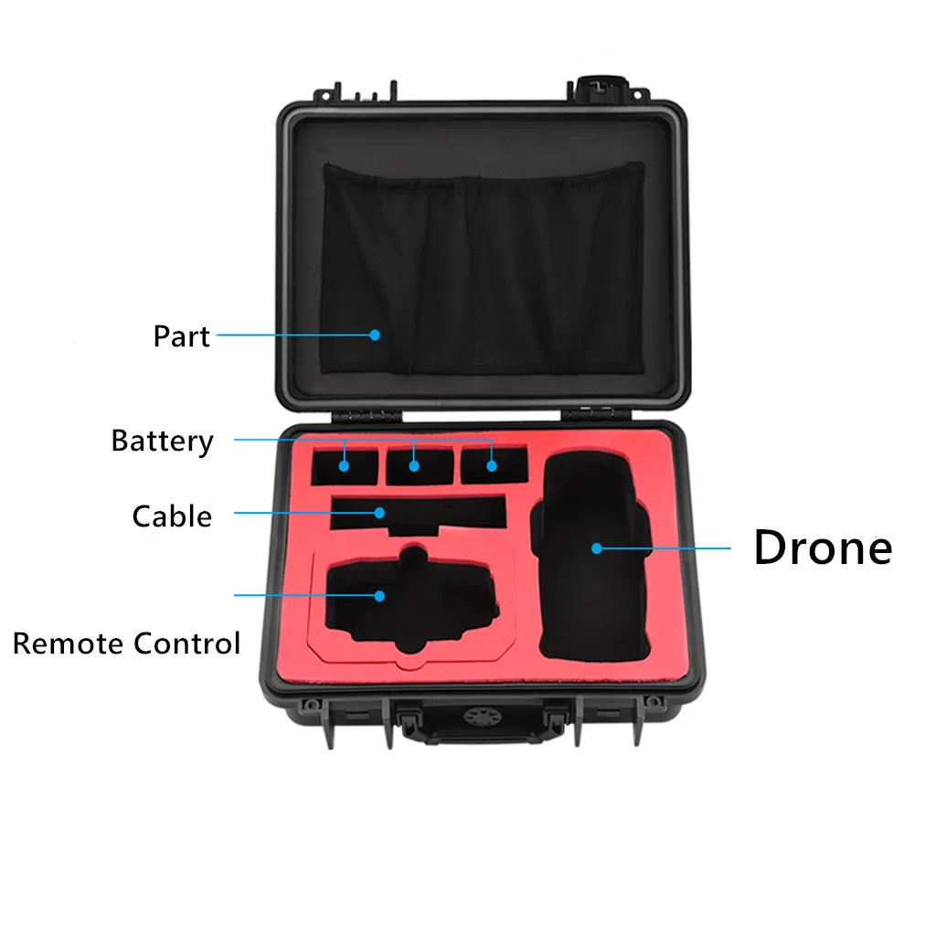 Сумка Ouhaobin Hardshell для DJI Mavic 2 Pro/Zoom Drone аксессуары для хранения водонепроницаемый чехол для переноски сумка 1128#2