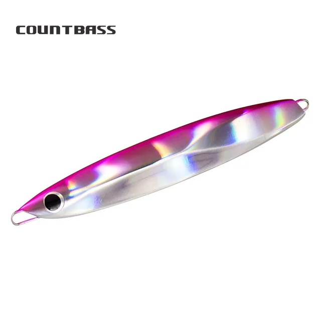 US $6.74 Countbass Jigging Fishing Lures 60g 80g 100g 120g 150g Saltwater Slide Jigs Leurre Lead Metal Fish 