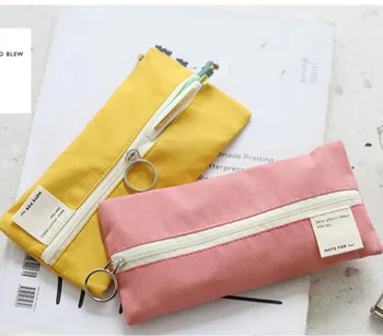 

Note For Pure Cotton Material Pencil Bag Flat Pencil Case Gift 200mm*95mm