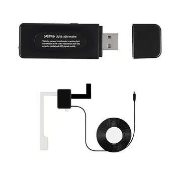 

Universal USB Interface Car DAB Digital Radio Audio Receiver FM Transmitter with Antenna D08A